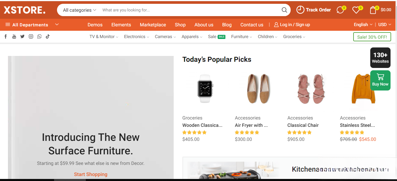 WordPress主题–Xstore v9.5.1 Woocommerce主题 破解版下载-伏羲SAAS