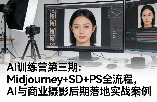 AI训练营第三期:Midjourney+SD+PS全流程,AI与商业摄影后期落地实战案例-伏羲SAAS